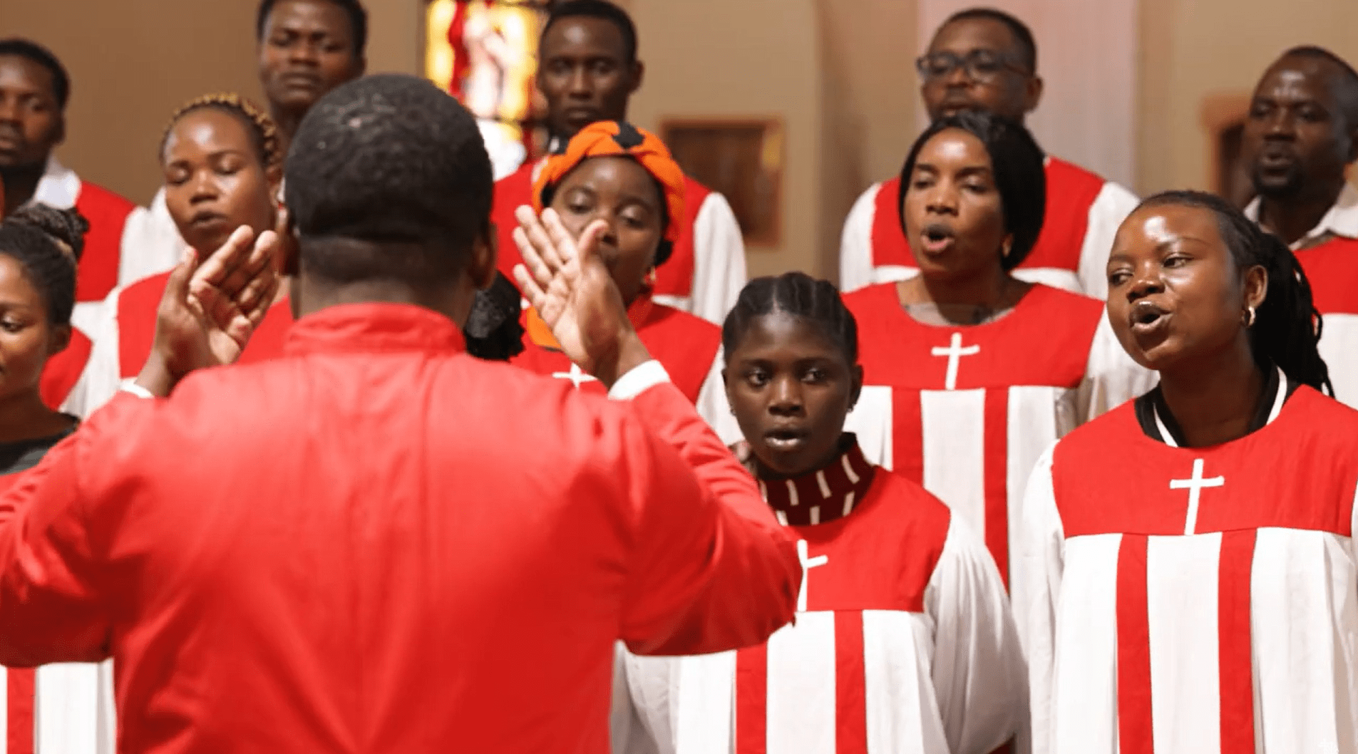 Mater Dei African Choir singing in church